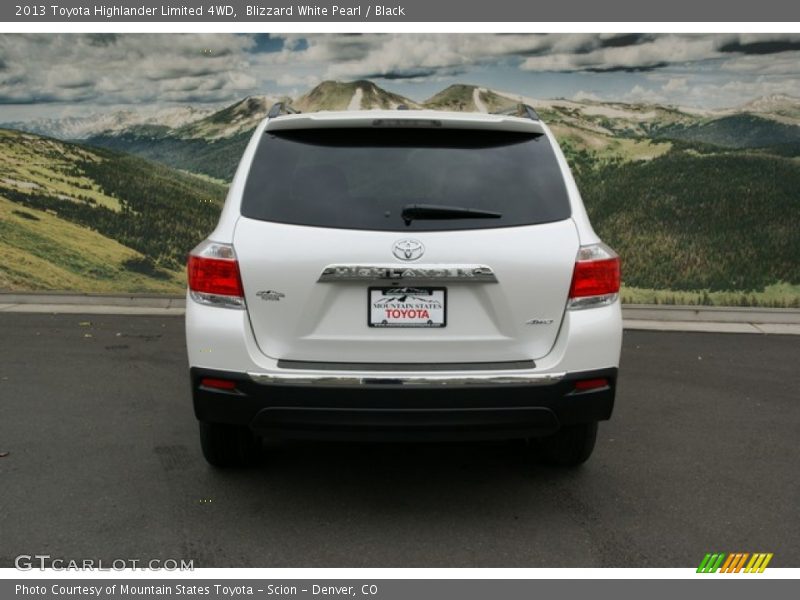 Blizzard White Pearl / Black 2013 Toyota Highlander Limited 4WD