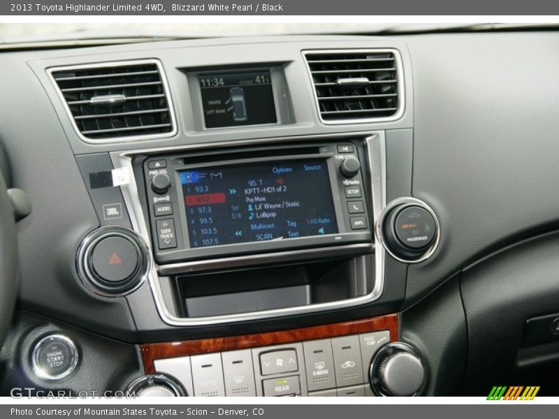 Blizzard White Pearl / Black 2013 Toyota Highlander Limited 4WD