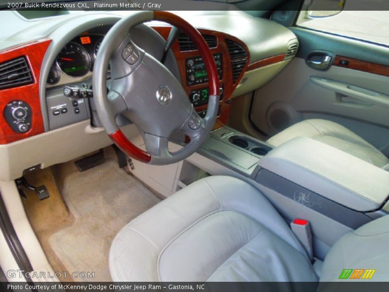 Platinum Metallic / Gray 2007 Buick Rendezvous CXL