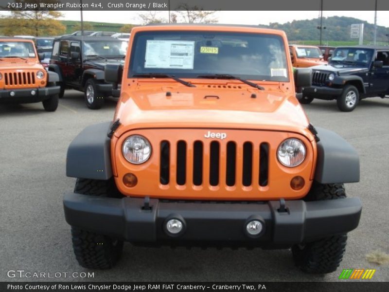 Crush Orange / Black 2013 Jeep Wrangler Rubicon 4x4