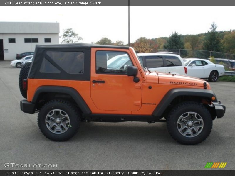 Crush Orange / Black 2013 Jeep Wrangler Rubicon 4x4