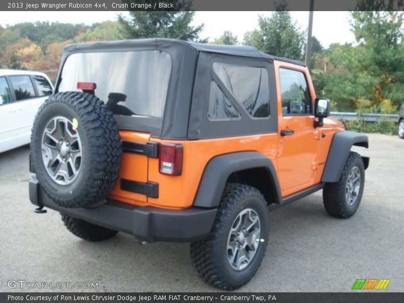 Crush Orange / Black 2013 Jeep Wrangler Rubicon 4x4