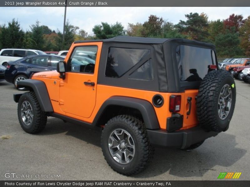 Crush Orange / Black 2013 Jeep Wrangler Rubicon 4x4