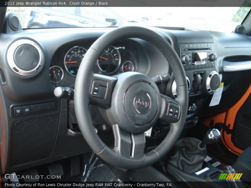 Crush Orange / Black 2013 Jeep Wrangler Rubicon 4x4