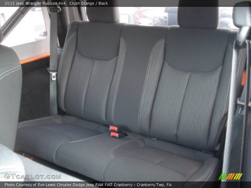 Rear Seat of 2013 Wrangler Rubicon 4x4