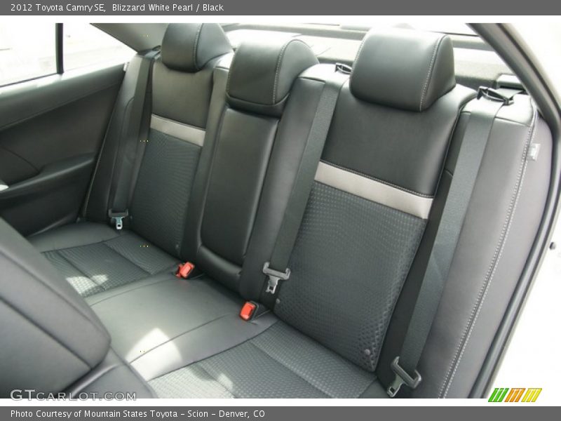 Rear Seat of 2012 Camry SE
