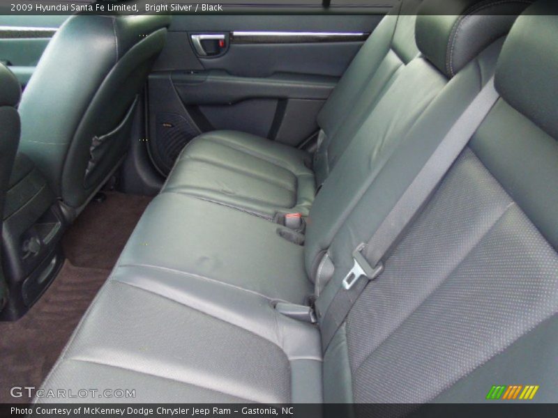 Bright Silver / Black 2009 Hyundai Santa Fe Limited