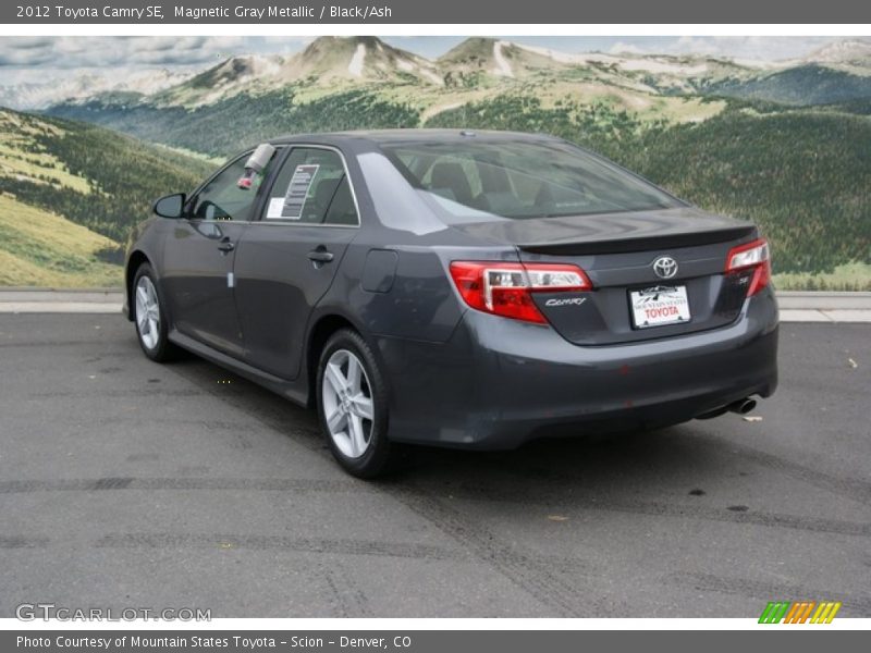 Magnetic Gray Metallic / Black/Ash 2012 Toyota Camry SE