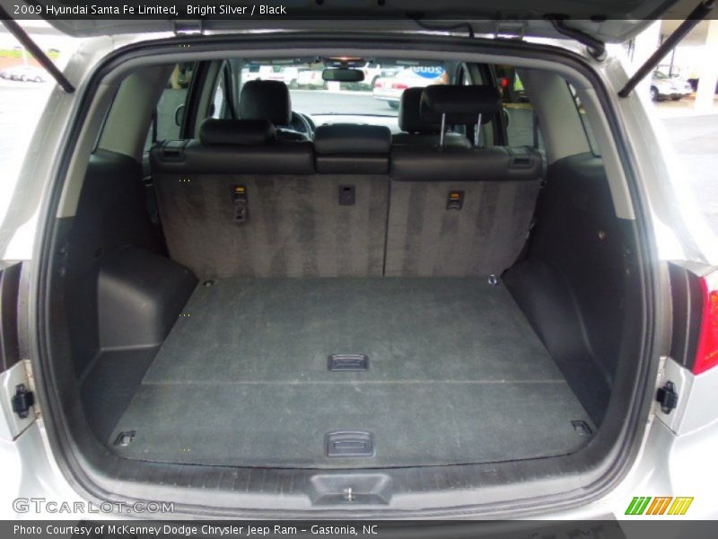 Bright Silver / Black 2009 Hyundai Santa Fe Limited