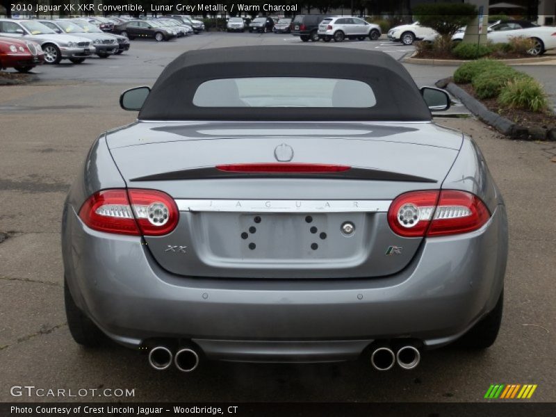 Lunar Grey Metallic / Warm Charcoal 2010 Jaguar XK XKR Convertible