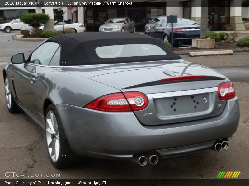 Lunar Grey Metallic / Warm Charcoal 2010 Jaguar XK XKR Convertible