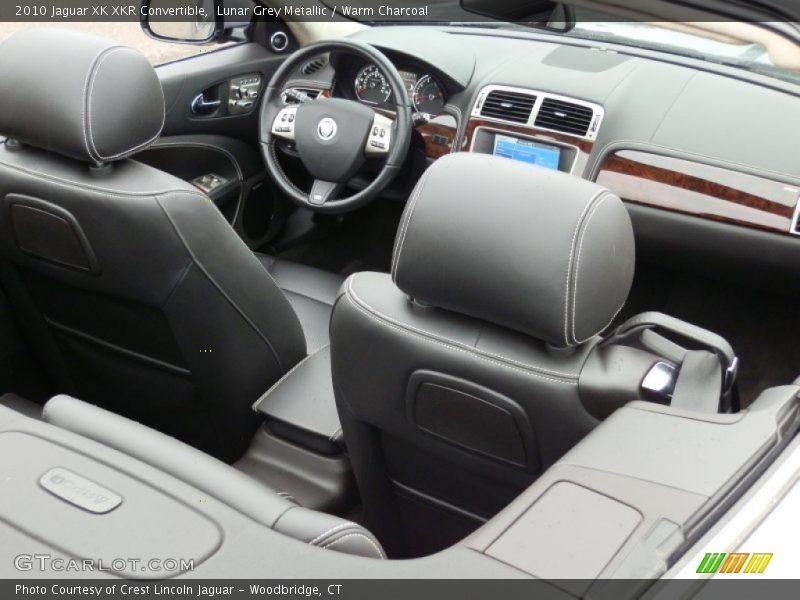 Lunar Grey Metallic / Warm Charcoal 2010 Jaguar XK XKR Convertible