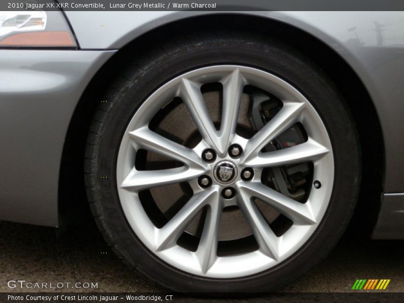 Lunar Grey Metallic / Warm Charcoal 2010 Jaguar XK XKR Convertible