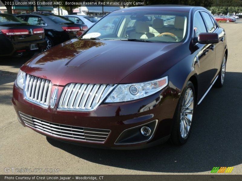 Bordeaux Reserve Red Metallic / Light Camel 2011 Lincoln MKS EcoBoost AWD