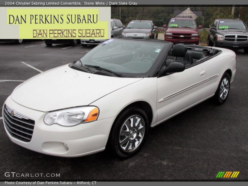 Stone White / Dark Slate Gray 2004 Chrysler Sebring Limited Convertible