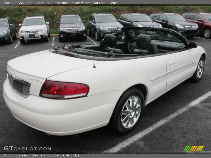 Stone White / Dark Slate Gray 2004 Chrysler Sebring Limited Convertible