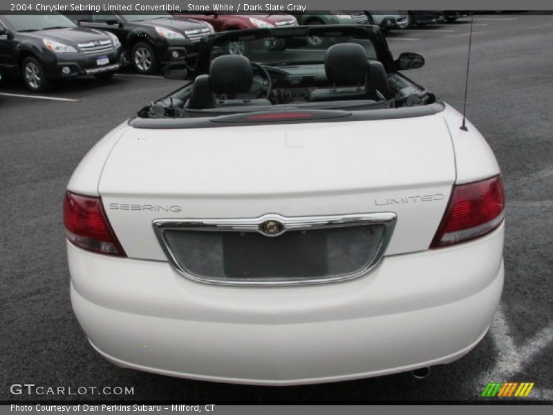 Stone White / Dark Slate Gray 2004 Chrysler Sebring Limited Convertible