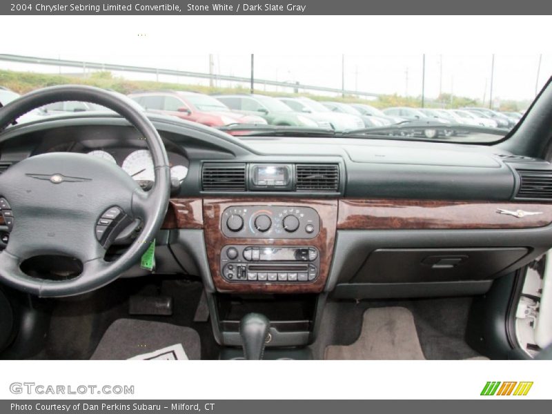 Stone White / Dark Slate Gray 2004 Chrysler Sebring Limited Convertible
