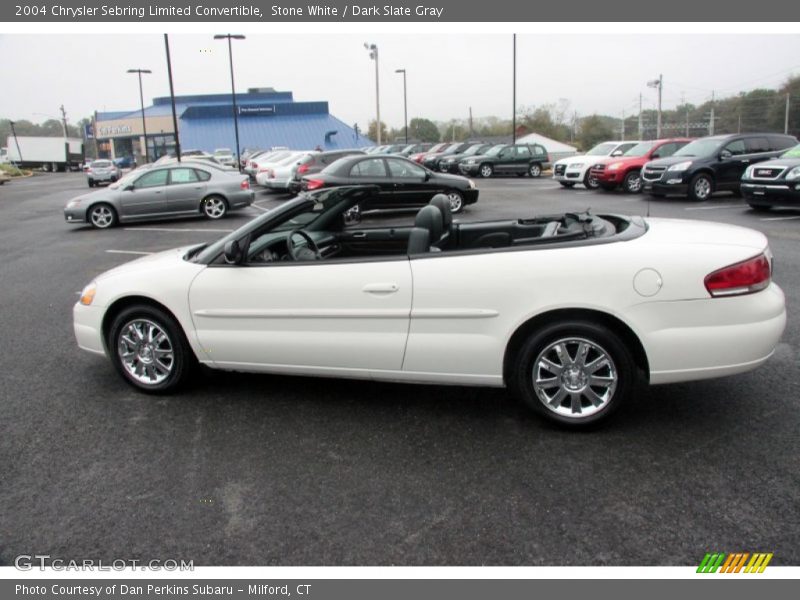Stone White / Dark Slate Gray 2004 Chrysler Sebring Limited Convertible