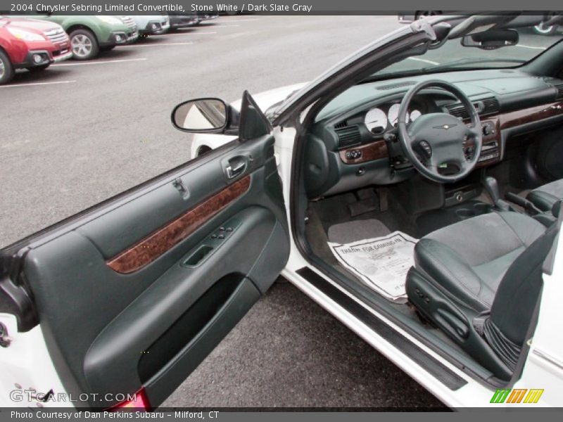 Stone White / Dark Slate Gray 2004 Chrysler Sebring Limited Convertible