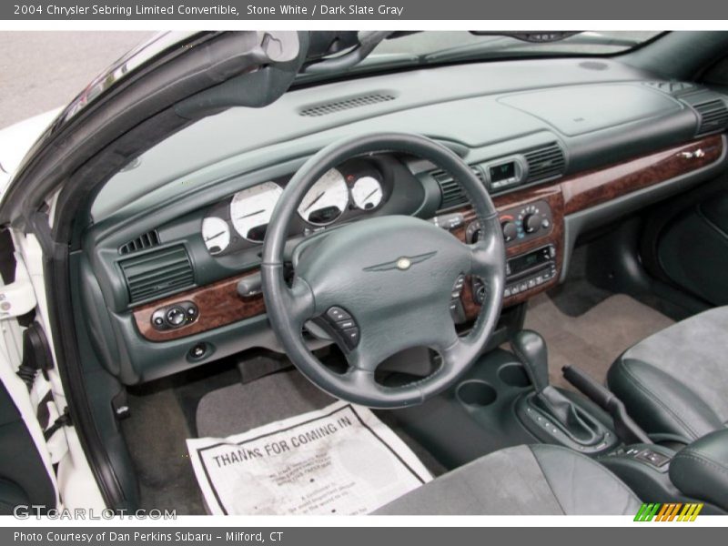 Stone White / Dark Slate Gray 2004 Chrysler Sebring Limited Convertible