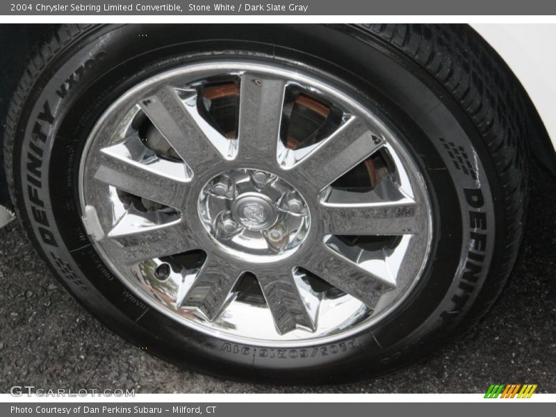 Stone White / Dark Slate Gray 2004 Chrysler Sebring Limited Convertible