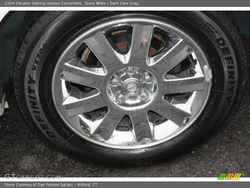 Stone White / Dark Slate Gray 2004 Chrysler Sebring Limited Convertible