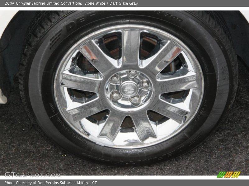 Stone White / Dark Slate Gray 2004 Chrysler Sebring Limited Convertible