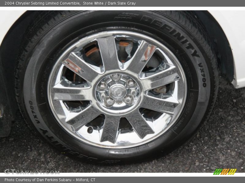 Stone White / Dark Slate Gray 2004 Chrysler Sebring Limited Convertible