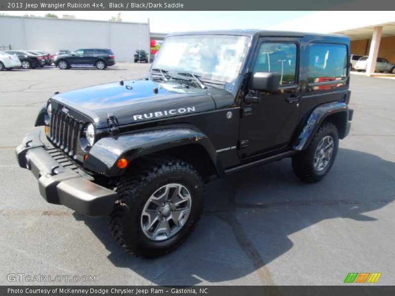 Black / Black/Dark Saddle 2013 Jeep Wrangler Rubicon 4x4