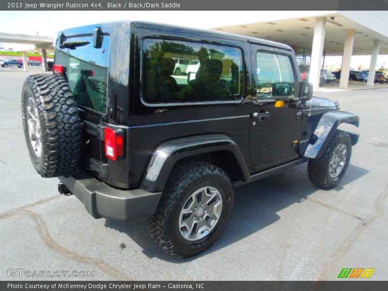 Black / Black/Dark Saddle 2013 Jeep Wrangler Rubicon 4x4