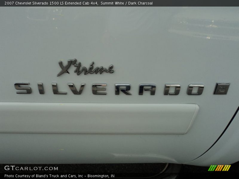 Summit White / Dark Charcoal 2007 Chevrolet Silverado 1500 LS Extended Cab 4x4
