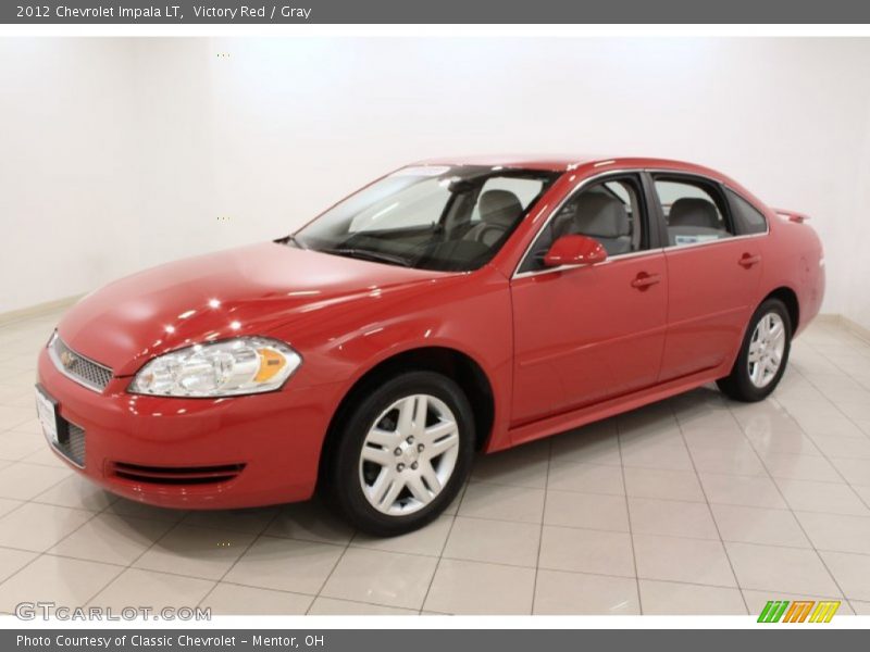 Victory Red / Gray 2012 Chevrolet Impala LT
