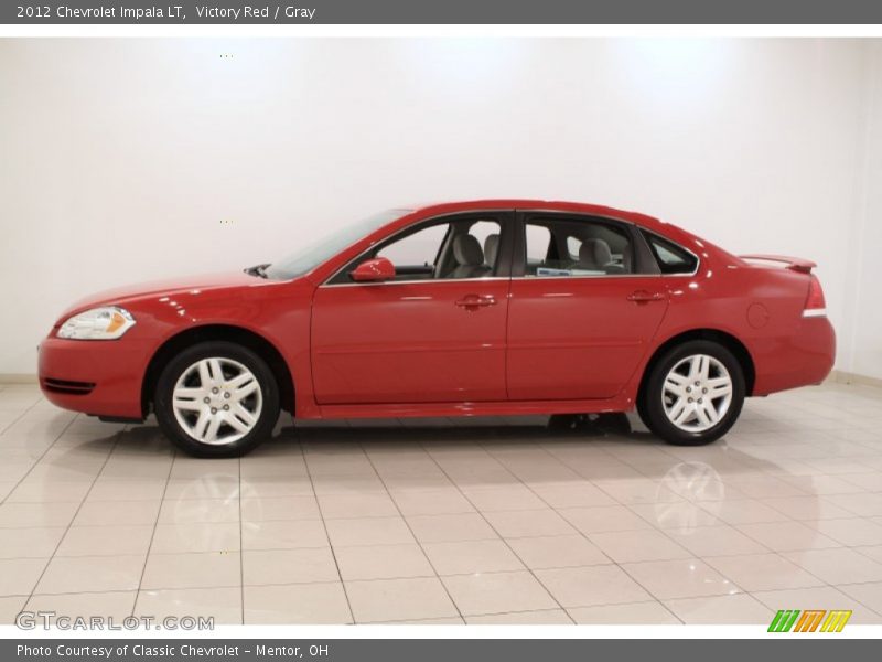 Victory Red / Gray 2012 Chevrolet Impala LT
