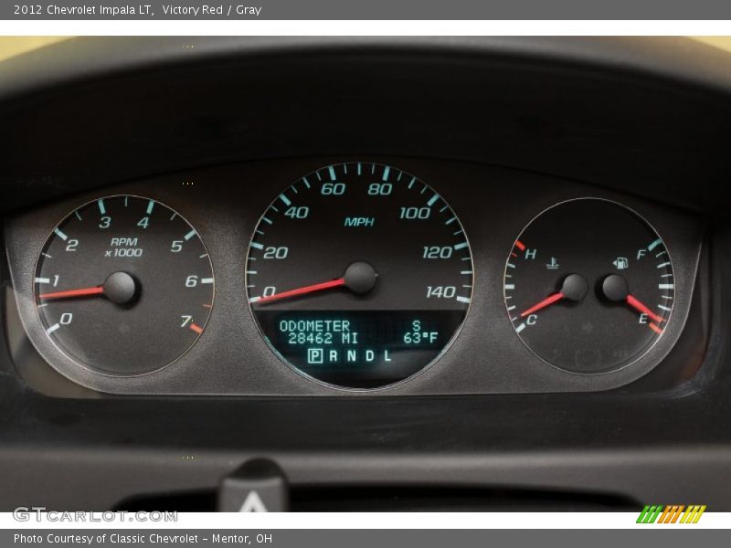 Victory Red / Gray 2012 Chevrolet Impala LT