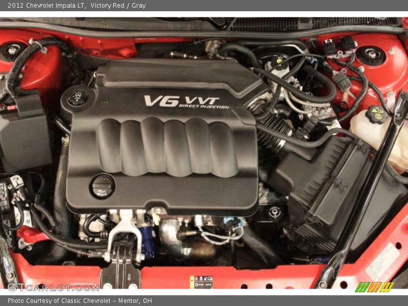 Victory Red / Gray 2012 Chevrolet Impala LT