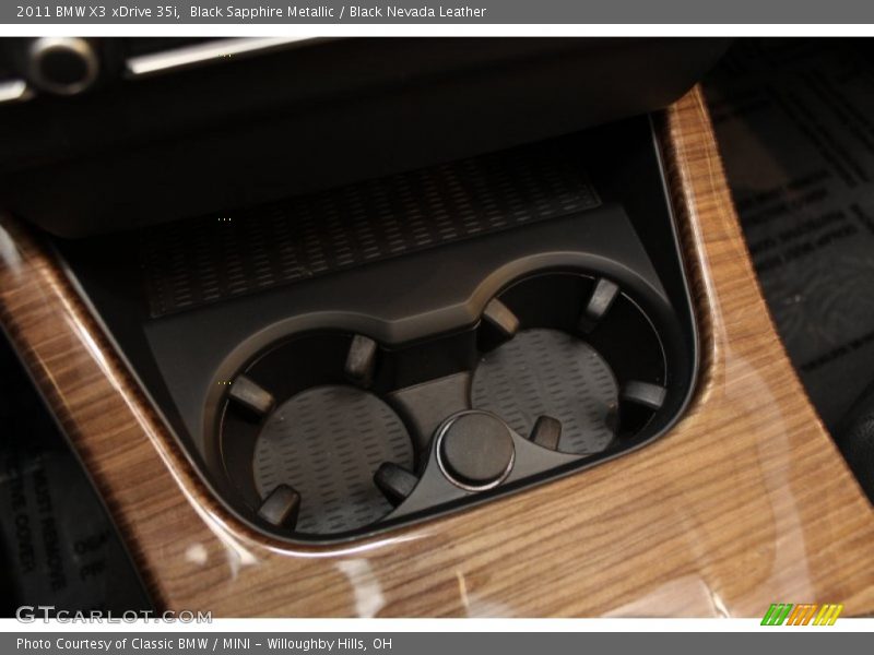 Black Sapphire Metallic / Black Nevada Leather 2011 BMW X3 xDrive 35i
