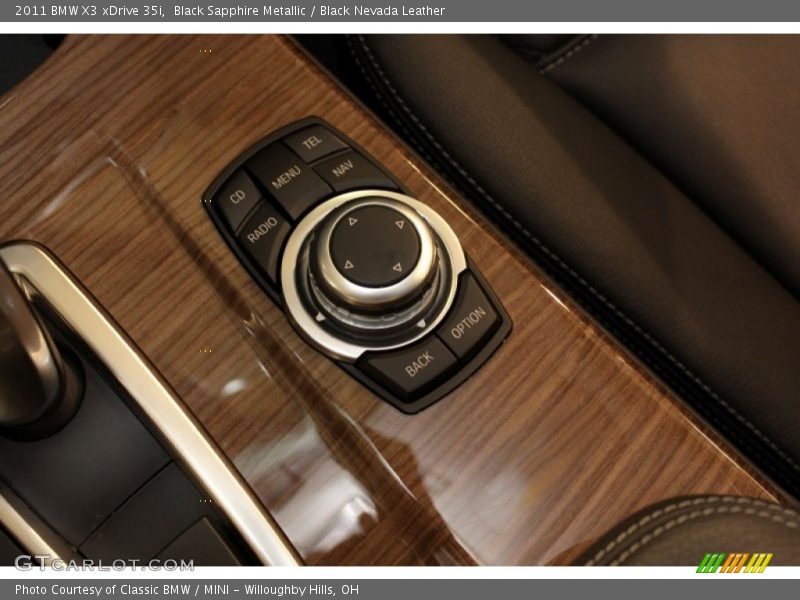 Black Sapphire Metallic / Black Nevada Leather 2011 BMW X3 xDrive 35i