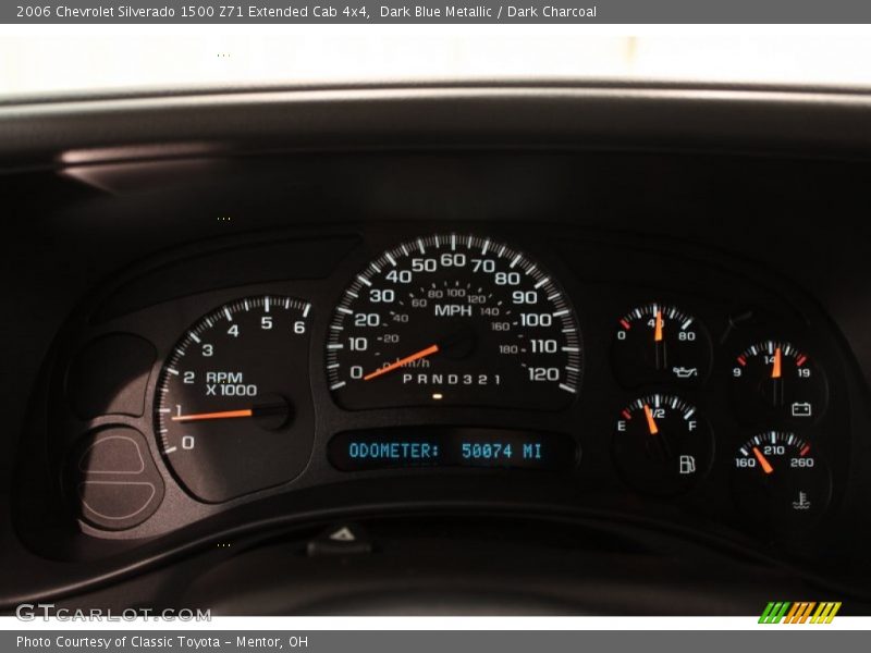 Dark Blue Metallic / Dark Charcoal 2006 Chevrolet Silverado 1500 Z71 Extended Cab 4x4