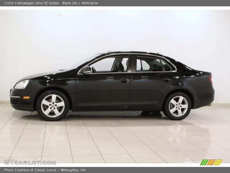 Black Uni / Anthracite 2009 Volkswagen Jetta SE Sedan