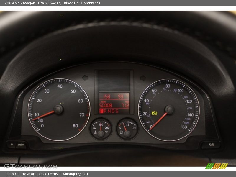 Black Uni / Anthracite 2009 Volkswagen Jetta SE Sedan