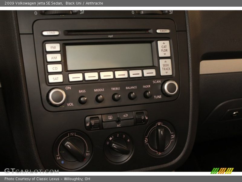 Black Uni / Anthracite 2009 Volkswagen Jetta SE Sedan