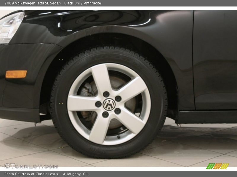 Black Uni / Anthracite 2009 Volkswagen Jetta SE Sedan