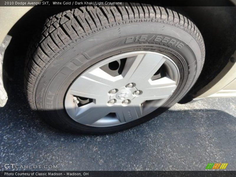 White Gold / Dark Khaki/Light Graystone 2010 Dodge Avenger SXT