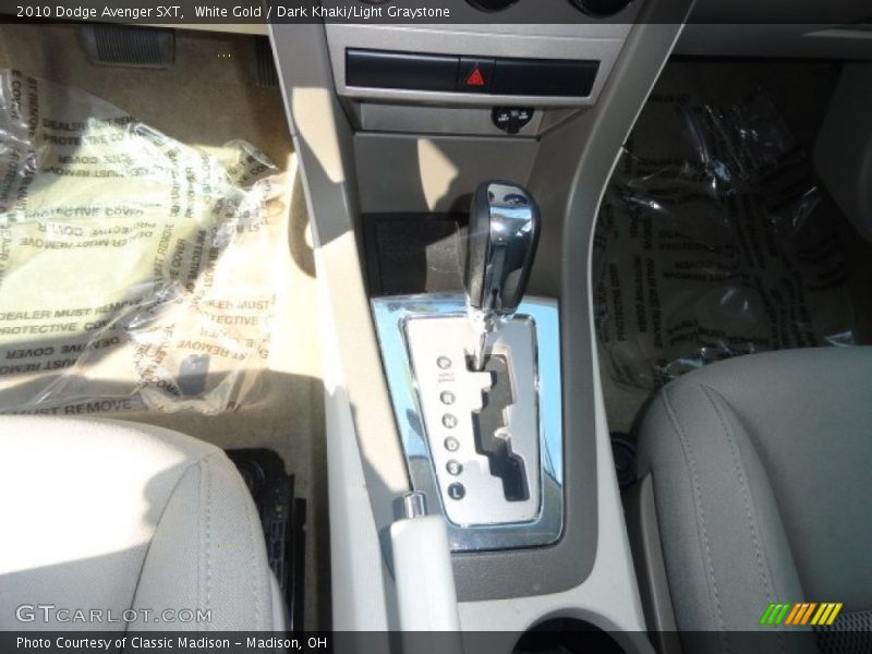 White Gold / Dark Khaki/Light Graystone 2010 Dodge Avenger SXT