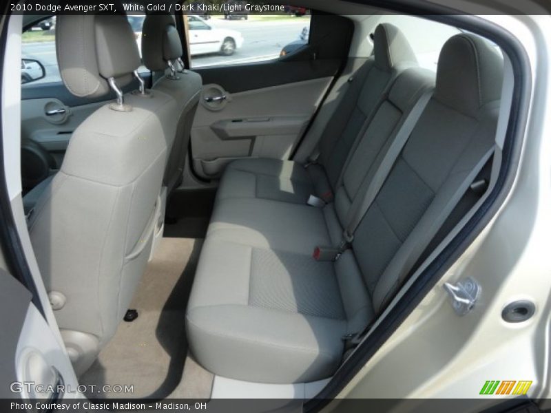 White Gold / Dark Khaki/Light Graystone 2010 Dodge Avenger SXT