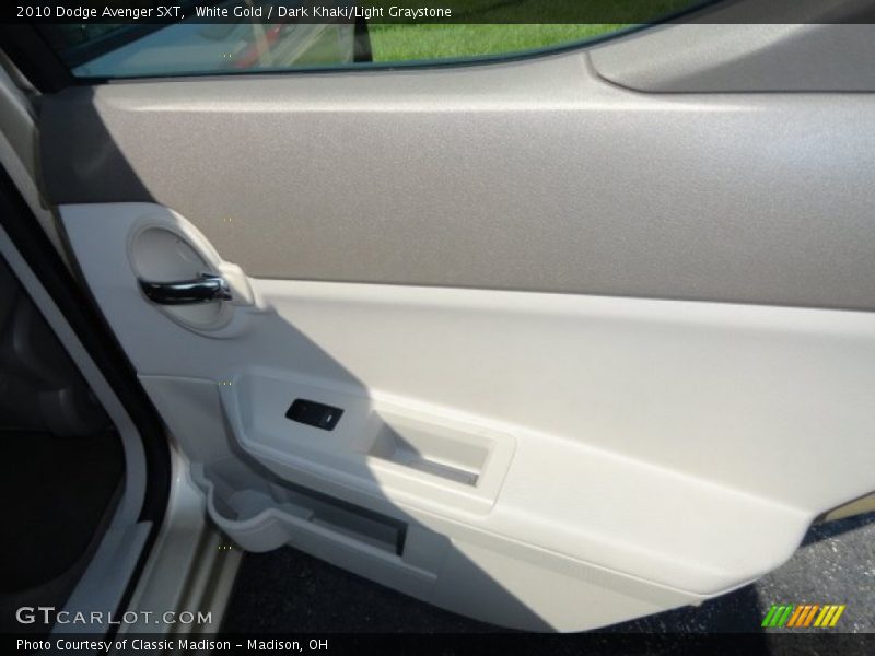 White Gold / Dark Khaki/Light Graystone 2010 Dodge Avenger SXT