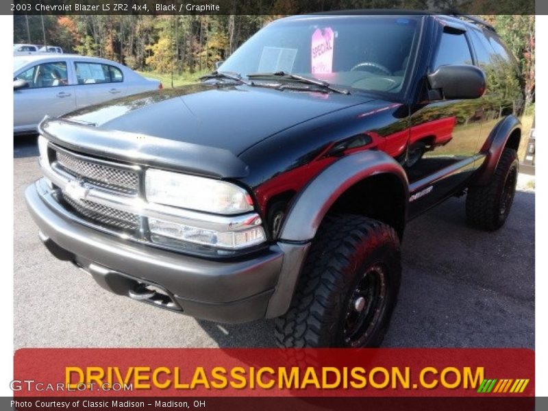 Black / Graphite 2003 Chevrolet Blazer LS ZR2 4x4