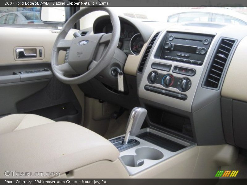 Blazing Copper Metallic / Camel 2007 Ford Edge SE AWD