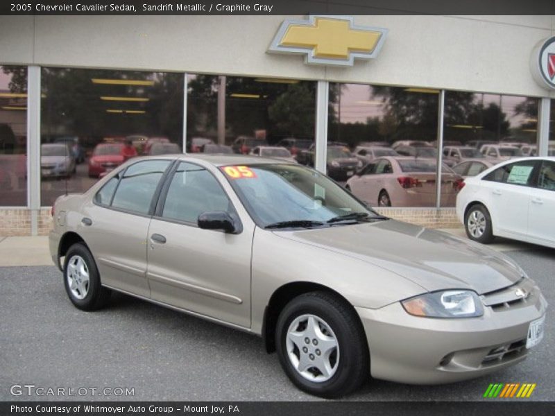 Sandrift Metallic / Graphite Gray 2005 Chevrolet Cavalier Sedan